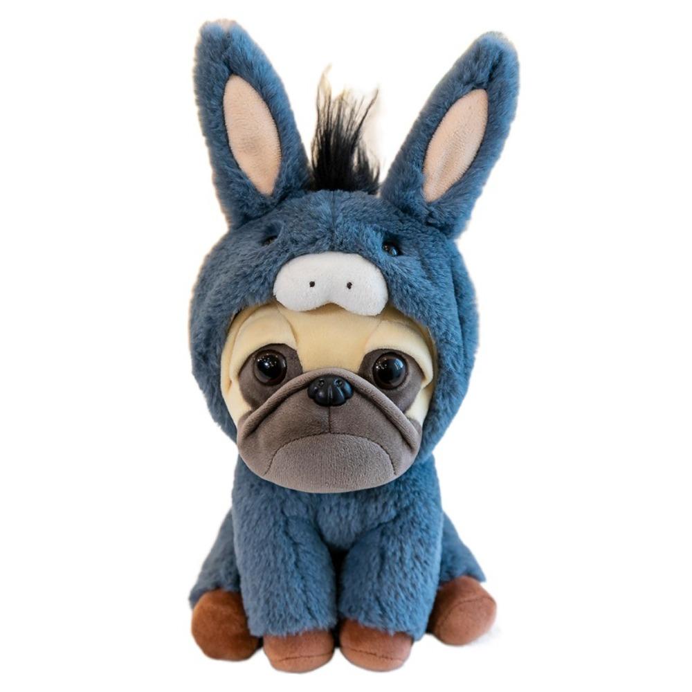 Плюшевая игрушка для девочки, собака, мягкая подушка, мопс, бульдог, набивная, наряженная, 25 см, плюшевая игрушка Шарпей для детей