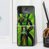 Cen Мультяшный 10 Чехол для телефона для Samsung Galaxy Z Flip 7 6 5 4 3 5G Flip3 Flip4 Flip5 ZFlip6 ZFlip7 Черный Fundas Прозрачный Galaxy