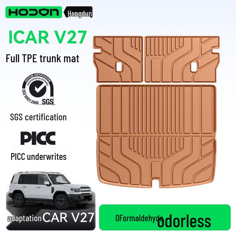 ICAR V27 Коврик в багажник из TPE для Chery: Декоративные напольные коврики для салона