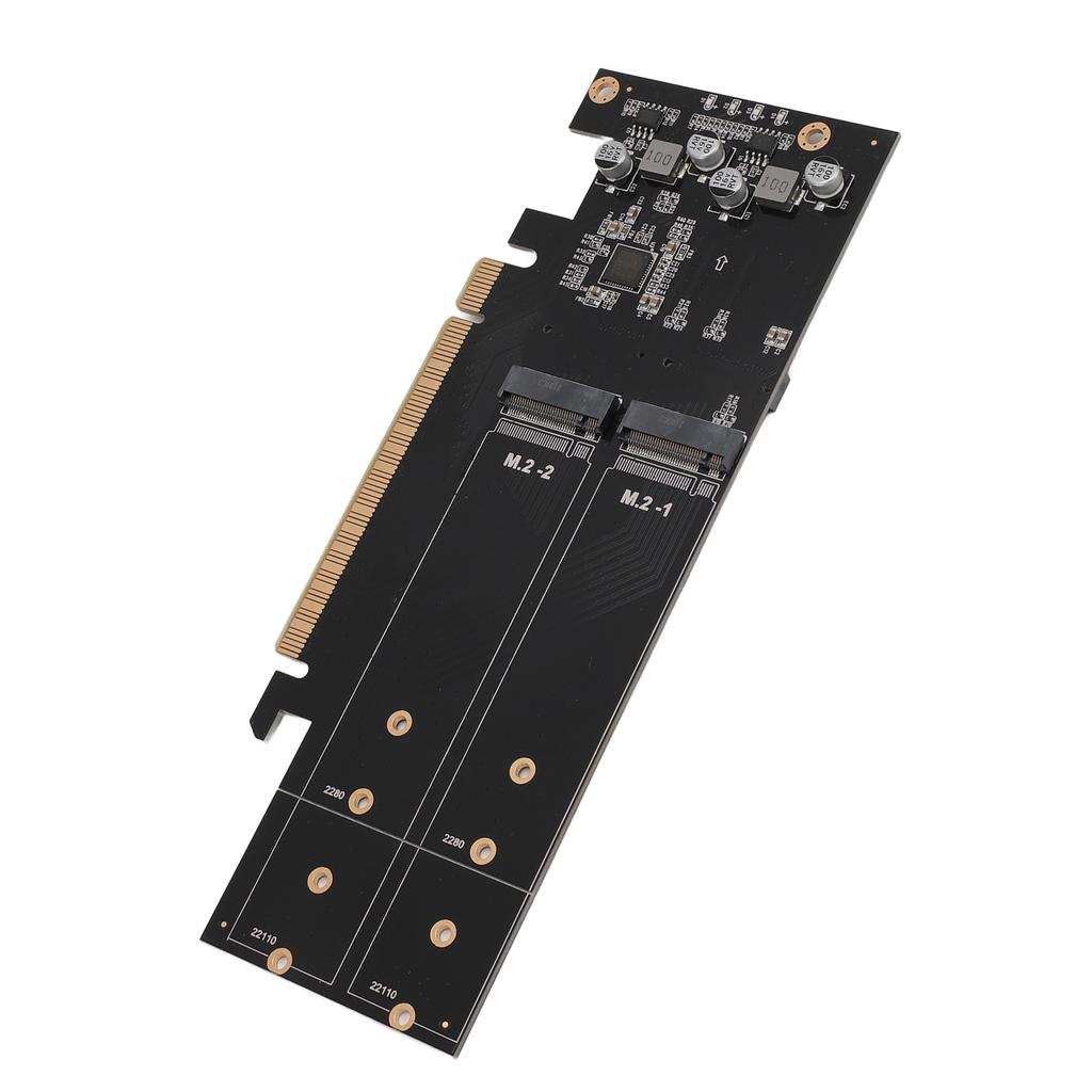 Quad M.2 NVMe To PCIe 4.0 X16 Adapter 4 Port High Speed 4x32Gbps M Key SSD Soft RAID Card PCIE 4.0