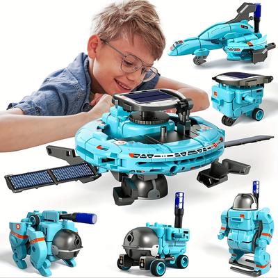 6-в-1 STEM Solar Robot Kit Toys Gifts for Kids, Educational Building Science Experiment Set Birthday for Kids Boys Girls