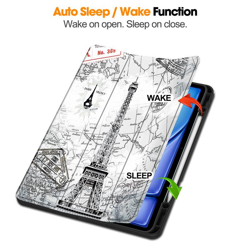 Чехол Funda For iPad Air 2024 M2 из окрашенной искусственной кожи, защитный чехол для iPad Air 13 дюймов, 11 дюймов 2024 с держателем для ручки