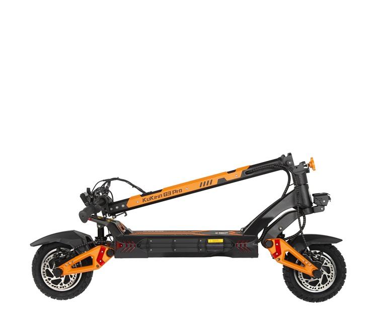 KuKirin Электросамокат G3 PRO 1200W с двумя моторами, запас хода 80 км, 52V 23.4Ah, внедорожный электросамокат с гидравлическими тормозами