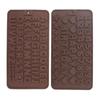 6 Pcs Silicone Letter Mold Reusable Number Chocolate Molds for Birthday Cake Decorations Party