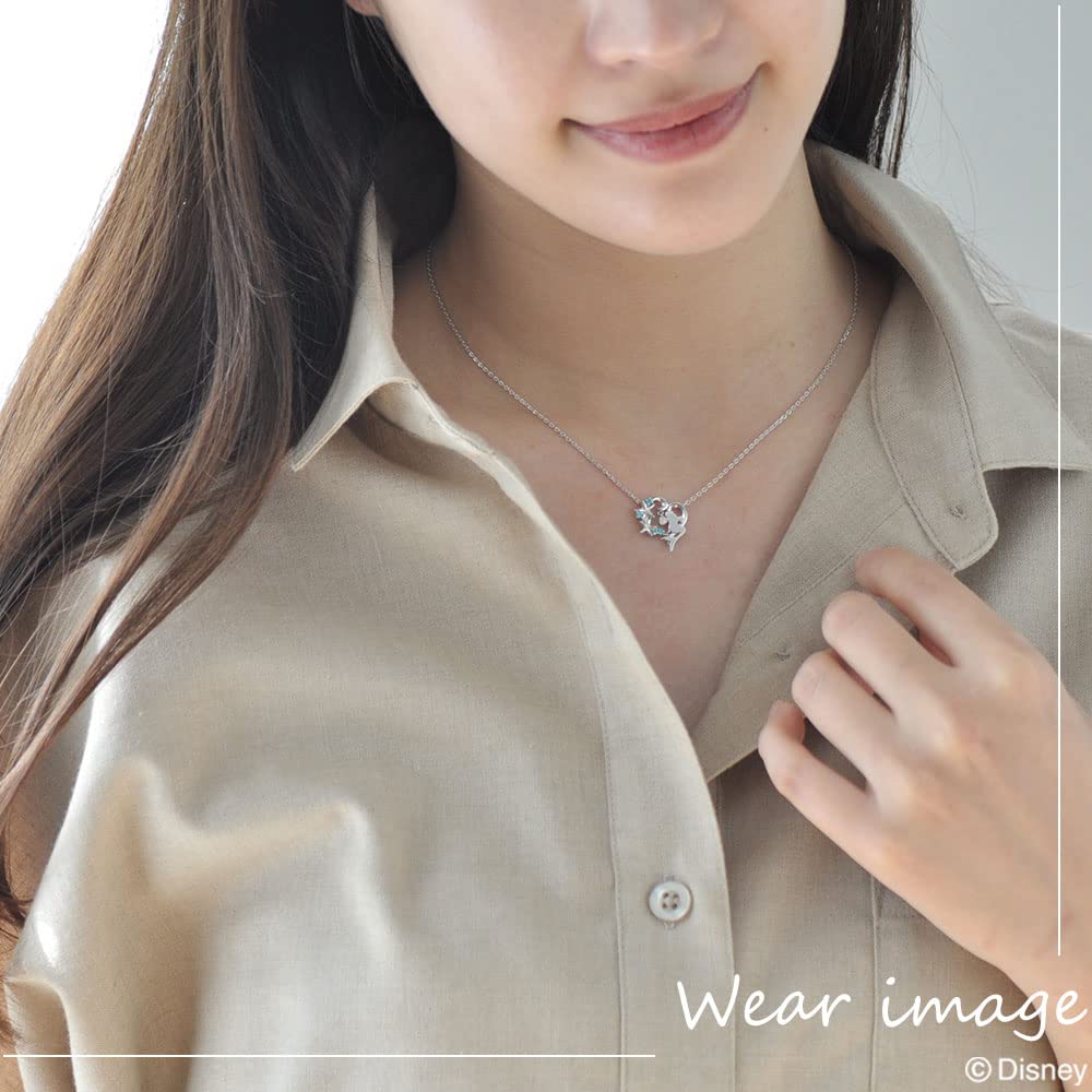 Disney Princess Ariel Silver Pendant Necklace Cubic Zirconia [Disney] (VPCDS20111)