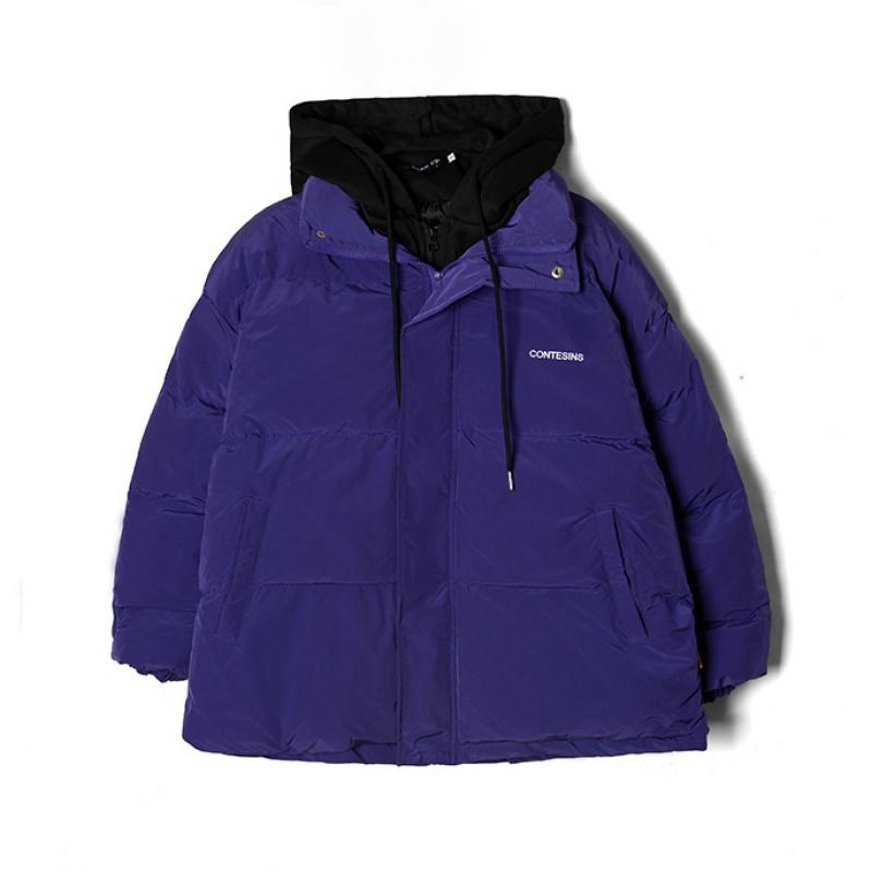 Женские зимние куртки-пуховики, толстые теплые пуховые пальто с хлопковой подкладкой, женские модные свободные короткие парки с капюшоном оверсайз