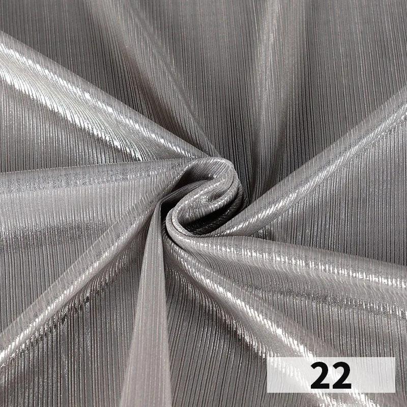 1x1.45 Meter Metallic Gliter Soft Fabric Shiny Gold Silver Fashion High Stretch Bright Silky Cloth for Diy Sewing Dress Fabrics