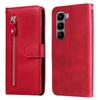 For Infinix Hot 60 Pro+ 4G PU Leather Cases with Zipper Pocket Wallet Phone Cover Stand