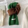 Wraps Patchwork Color Scarf Neckwarmer Winter Neck Scarf Soft Cashmere Shawl  Female/Girls