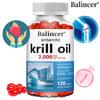 Antarctic Krill Oil Softgels , Omega-3 EPA & DHA With Astaxanthin, Support Heart Health, 120 Softgels