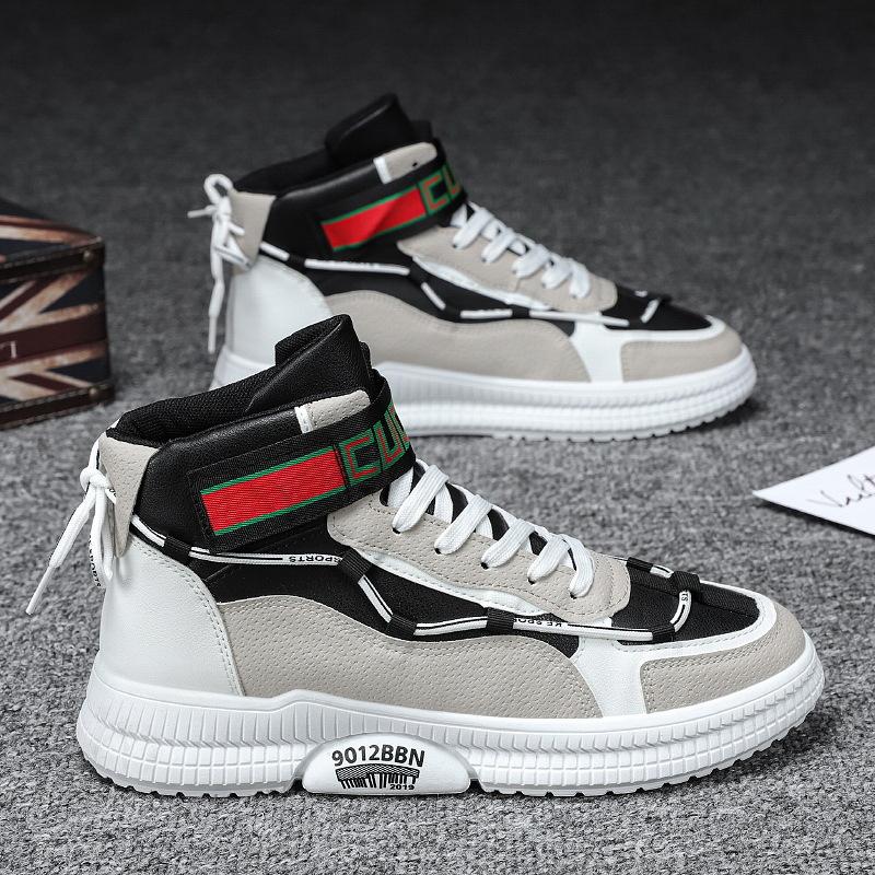 Autumn Men Casual Shoes Heighten 2024 New Running Sneakers Breathable Damping Tennis High-top Shoes Fashion Chunky Sneaker Soft