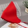 Треугольный платок на голову, однотонный тюрбан на шнуровке, однотонный пекари, бариста, повара, официантки, однотонная универсальная шляпа, головной убор