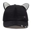 Women Cute Cat Ears M Label Baseball Caps Spring Autumn Outdoor Use Adjustable Casual Hats Sunscreen Hat For Men And