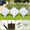 Halloween Decoration with LED Lights Emitting White Ghosts Inserted Into Terrifying Courtyards, Outdoor Party Decorations, Props