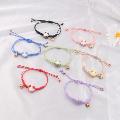 Плетеный браслет Lucky Cat Candy Color для женщин