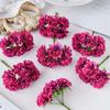 6 Heads Artificial Carnation Bouquet DIY Fake Plants Silk Hydrangea Bouquet  Wedding Bouquet