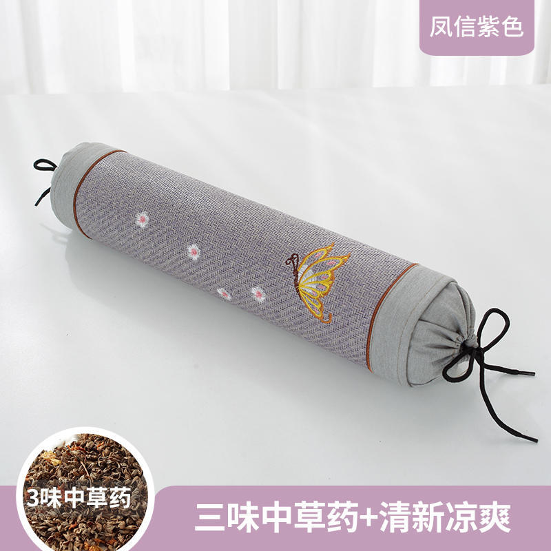 Подушка Argy Wormwood для поддержки шеи, улучшения сна, одноместная цилиндрическая подушка с наволочкой для сна