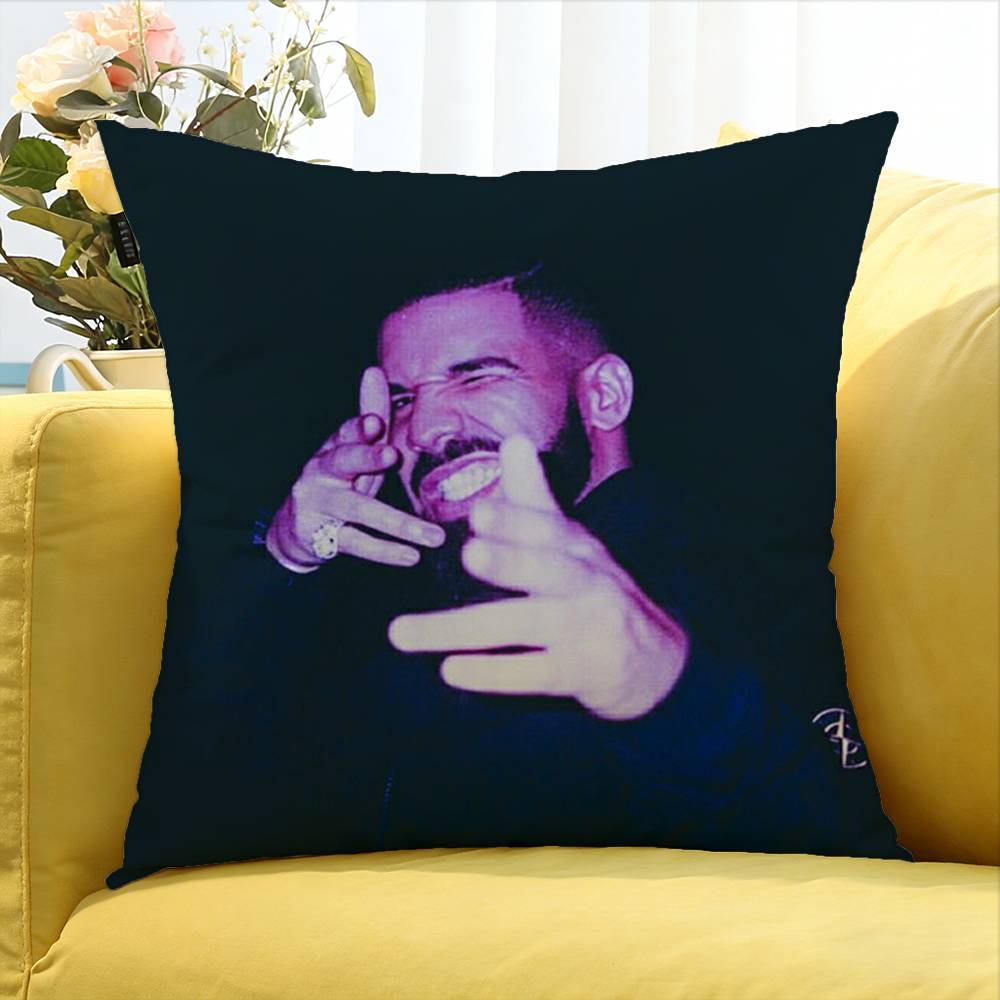 Rapper D-Drake World Various Sizes Square Pillow Case For Car Home Bedchamber Decor