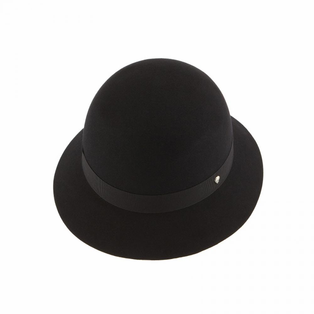 Helen Kaminski Hat51532 Bk Eta Black Ribbon Round Cloche Bucket Hat