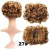 Curly Hair Chignons Hair Bun Claw Clip On Hair Wedding Retro Style
