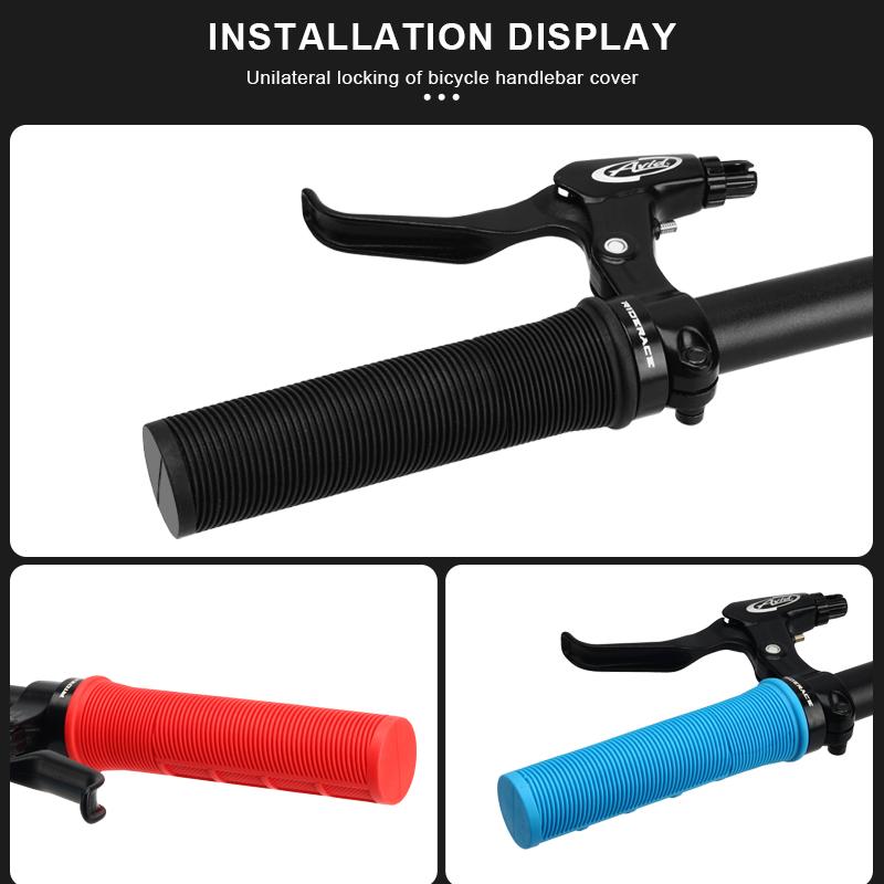Велосипедные ручки RIDERACE с замком на руле горного велосипеда, резиновый чехол TPR, ударопрочный, нескользящий, эргономичный, велосипедный руль