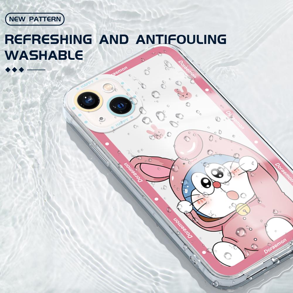 Shockproof Cartoon Pattern Soft Phone Case Full Cover Camera Transparent Protection Case for Huawei Honor iPhone Samsung Xiaomi Redmi OPPO Realme Vivo