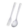Boundless Voyage Titanium Cutlery and and Perfect for Solo and Outdoor Includes Storage Bag Spoon and Fork Ti1070T Set, Spoon, Fork, Chopsticks,