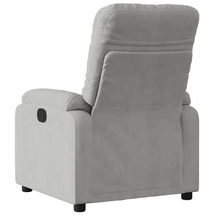VidaXL Recliner Armchair, Relaxation Chair, Seat with Armrests and Backrest, Living Room TV Armchair, Modern, Grey 373450