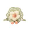 Adorable Mini Flower Pu Crossbody Bag For Kids Stylish Daily Accessory For Girls