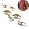 3Pairs Boho Rock Animal Dinosaur Metal Stud Earring Multiple Stud Set Earrings for Women Men