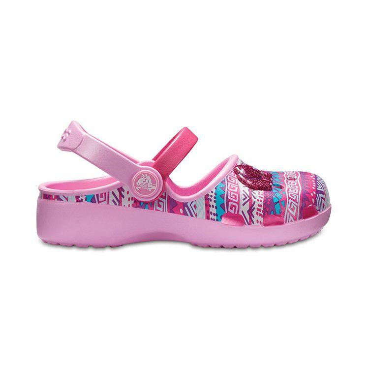 Crocs Детские сандалии с закрытым носком для улицы, сандалии, розовые 205042-6I2