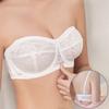Tube Top Strapless Underwear Bra Wrap-around Invisible Bras Large Size Summer One-piece Anti-Exposure Thin Lace Bra