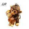 Unique Monkey Keychain Decoration 3D Punch Keychain Protect The Hanging Ornament Small Lover Gift Cute Resin And Orangutan Keyring for Backpack