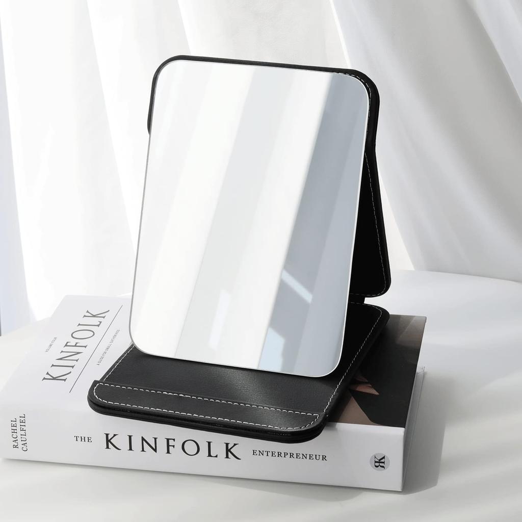 LONGWIN Tabletop Makeup High Folding Large Adjustable Compact Storage for Convenient Storage Mirror, Mirror, Reflectivity, Mirror, Mirror, Angle,