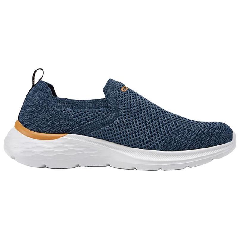 Skechers Повседневная обувь Удобная Универсальная Низкие Кроссовки для образа жизни Мужские кроссовки Синий Белый 210861-NVY