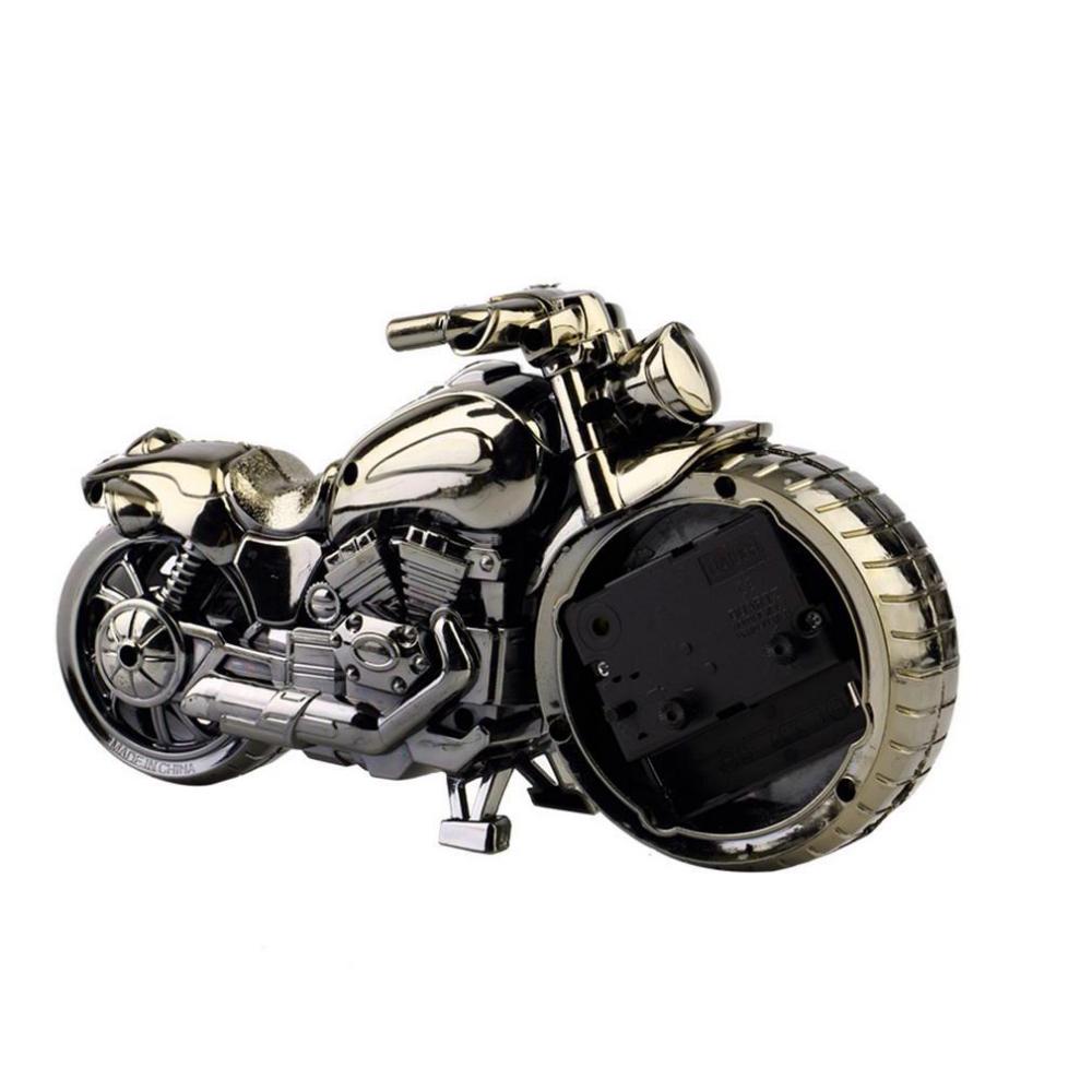 Creative Alarm Clock Motorcycle Motorbike Shape Alarm Clock Table Clock Home Birthday Gift Cool Clock