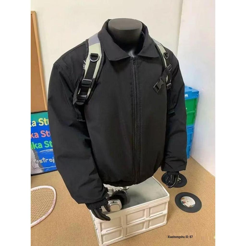 Korean Style Waterproof Cotton Pilot Jacket - Thick, Trendy, Versatile Harajuku Men's Fashion