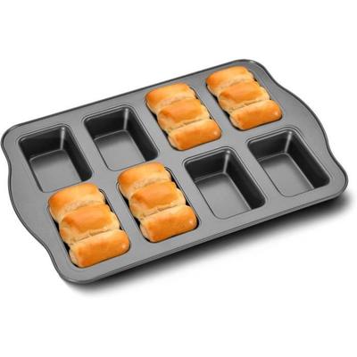Форма для выпечки - Мини-кекс - Антипригарная - Высокоуглеродистая сталь - 8 Отверстий