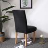 1/2/4/6 Pcs Waterproof PU Dining Chair Cover Solid Color Stretch Chair Protector Covers For Dinging Living Room