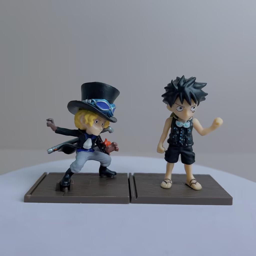 7 шт. Аниме Фигурка One Piece Луффи Зоро Сабо Санджи Дракуль Михоук Эйс Трафальгар Д. Набор Игрушек Коллекция Подарков Закон о Воде