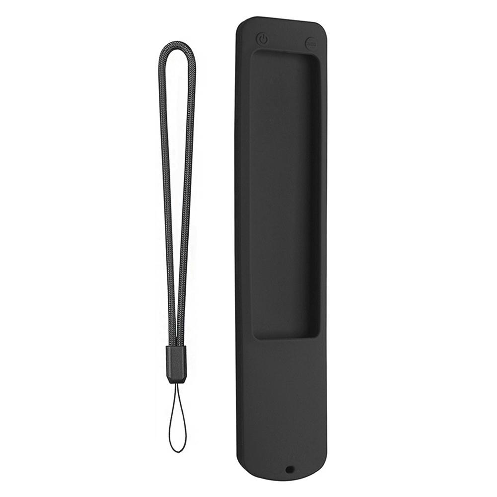 Silicone Case Remote Control Cover Anti-Scratch TV Remote Cover with Anti-lost Lanyard Protective Skin Sleeve for Xiaomi XMRM-ML