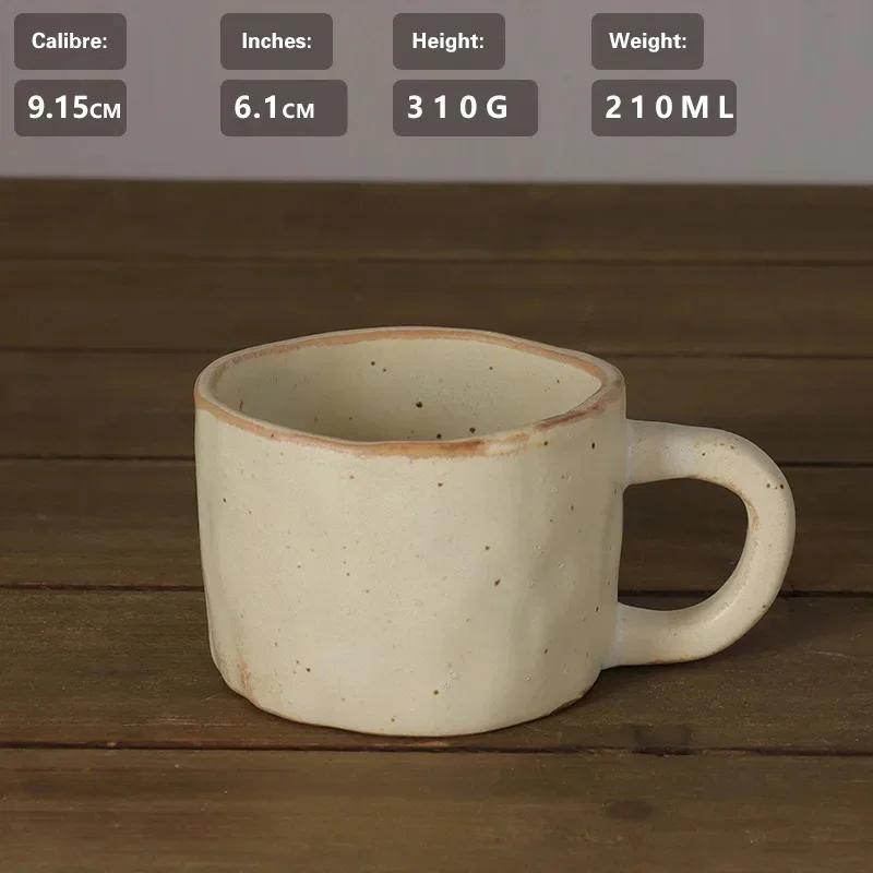 Керамическая кружка в японском стиле, ретро, для кофе, чашка, для завтрака, молока, овсянки, латте, кофе, воды, офисная, для пары, подарок для друга