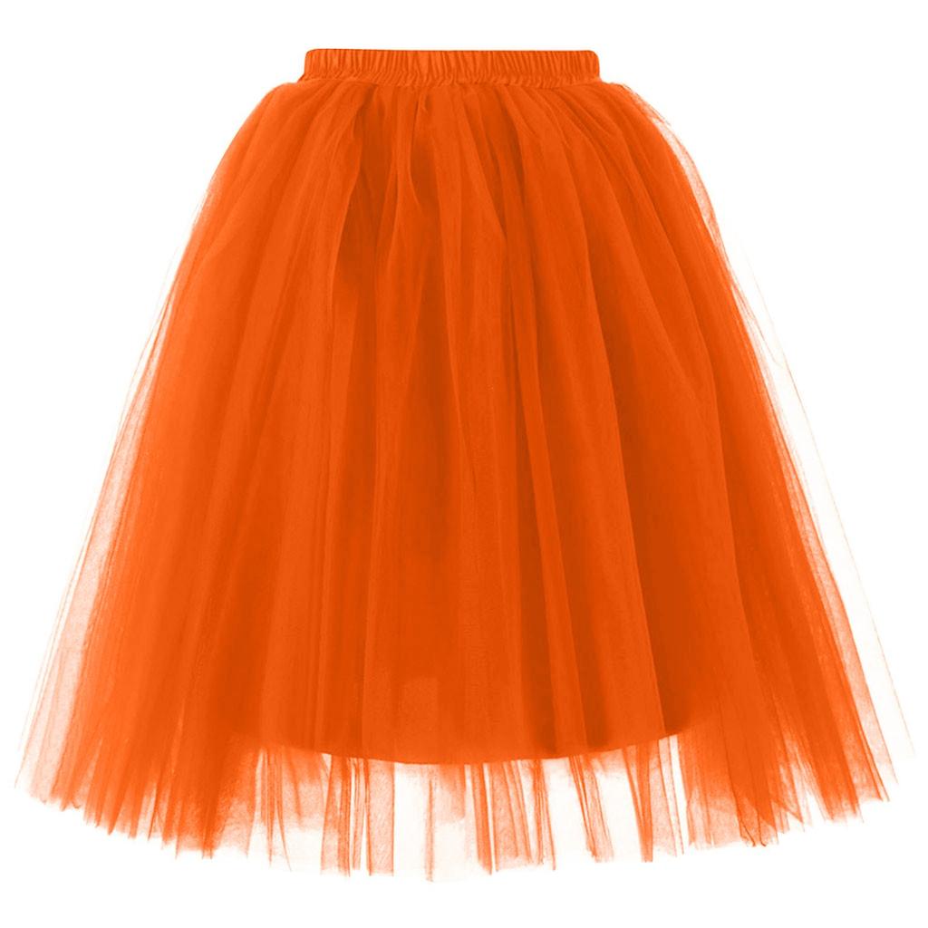 Женская модная однотонная юбка-полусолнце, юбка-фонарик для вечеринки, юбка-фонарик из пятислойной сетки
