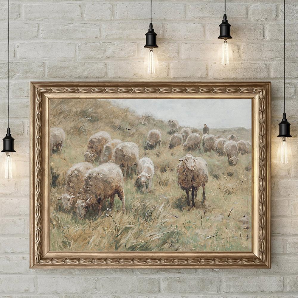 Vintage Reading Woman Portrait Wall Art Antique Retro Canvas Painting Decoration Picture For Living Room Home Wall Poster Art