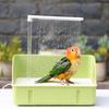 Automatic Birds Bathtub with Pump Large Parrot Shower Fountain Parakeet Bath Tub Faucet for Pet Birds Cockatiel Conure Budgie Lovebird