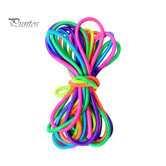 Nylon Rope Toy Kid Rubber Band Vibrant Color Wear-resistant Extra-Long High Elasticity Metal Buckle Design Entertainment Jump Family Cooperation