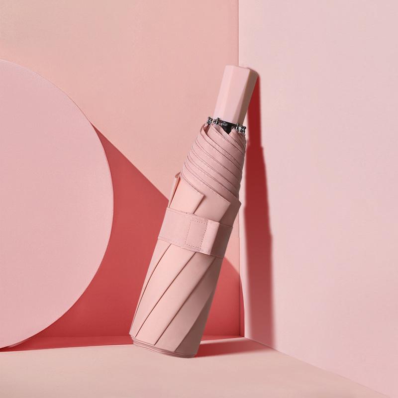 8 Ribs Mini Rain Umbrella Anti UV Sun Umbrella Rain Windproof Light Folding Portable Umbrellas for Women Men Children