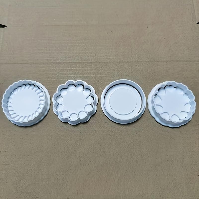 Набор из 4 форм для подарочной коробки с классическим минималистичным сэндвич-печеньем в винтажном стиле - Форма для прессования шоколада, джема, сыра для Дня святого Валентина, послеобеденного чая