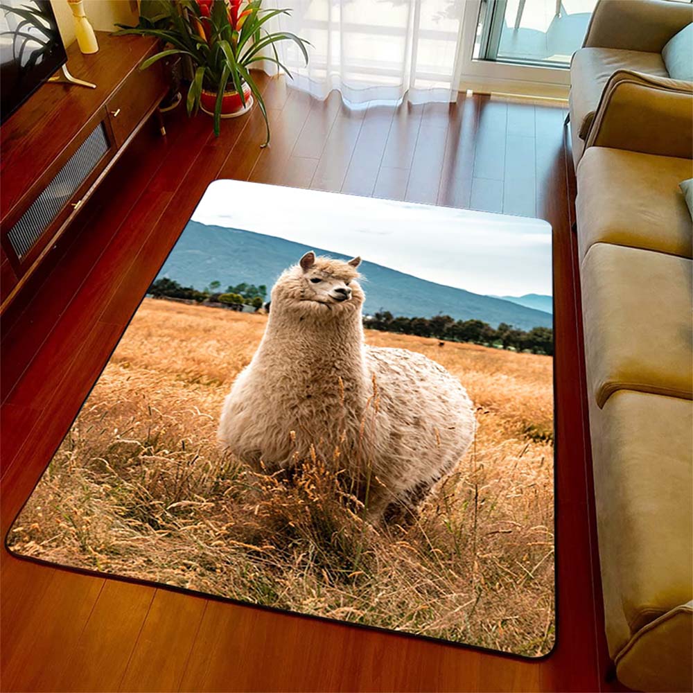 Ковер из альпаки с 3D принтом, украшение в виде животных, коврик, забавный коврик на день рождения для друга, гостиная, спальня, детская комната, коврики, коврик для домашнего декора