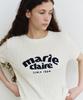 Marie Claire Jacquard Cable Cotton Short Sleeve Knit (Mafbkn07Miv)